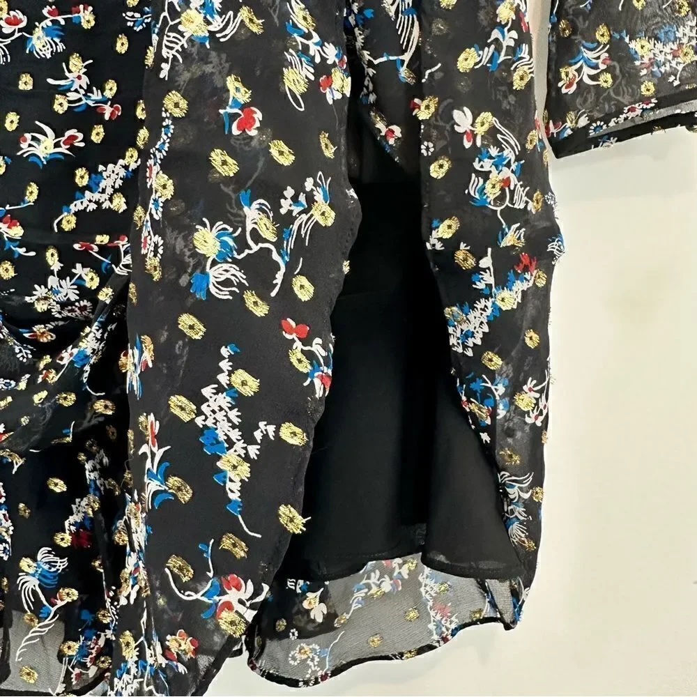 Veronica Beard Parc Printed Silk Blend Dress Size 8 - Picture 7 of 11